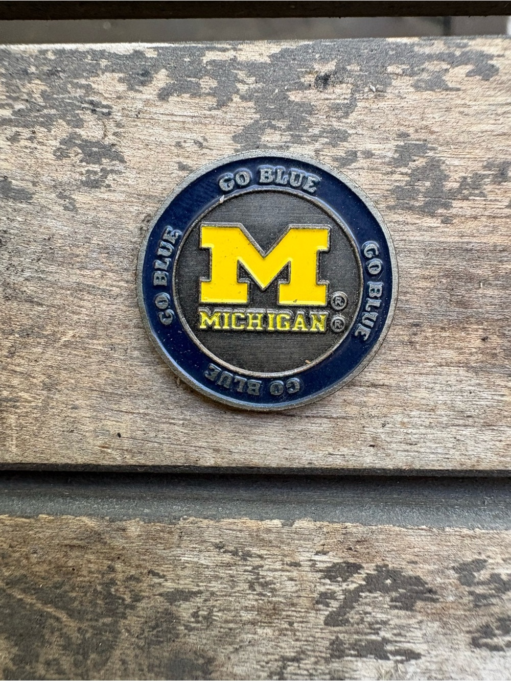 University of Michigan Blue and Yellow Golf Divot Repair Tool - Picture 3 of 8